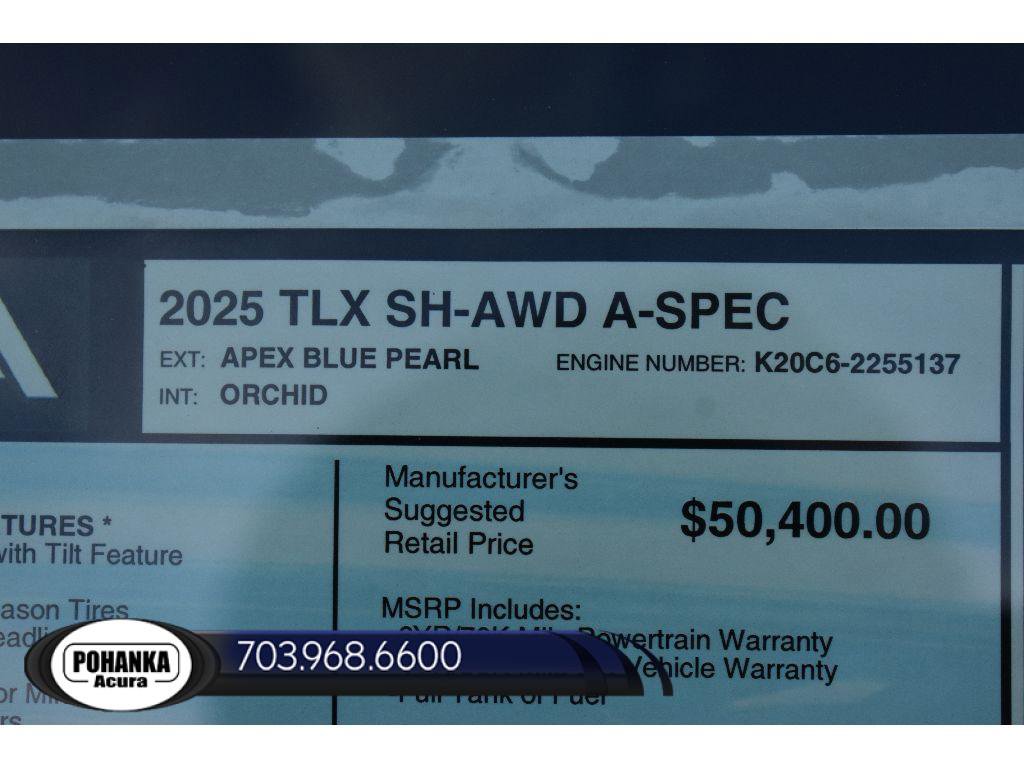 New 2025 Acura TLX SH-AWD w/ A-SPEC Pkg image 38
