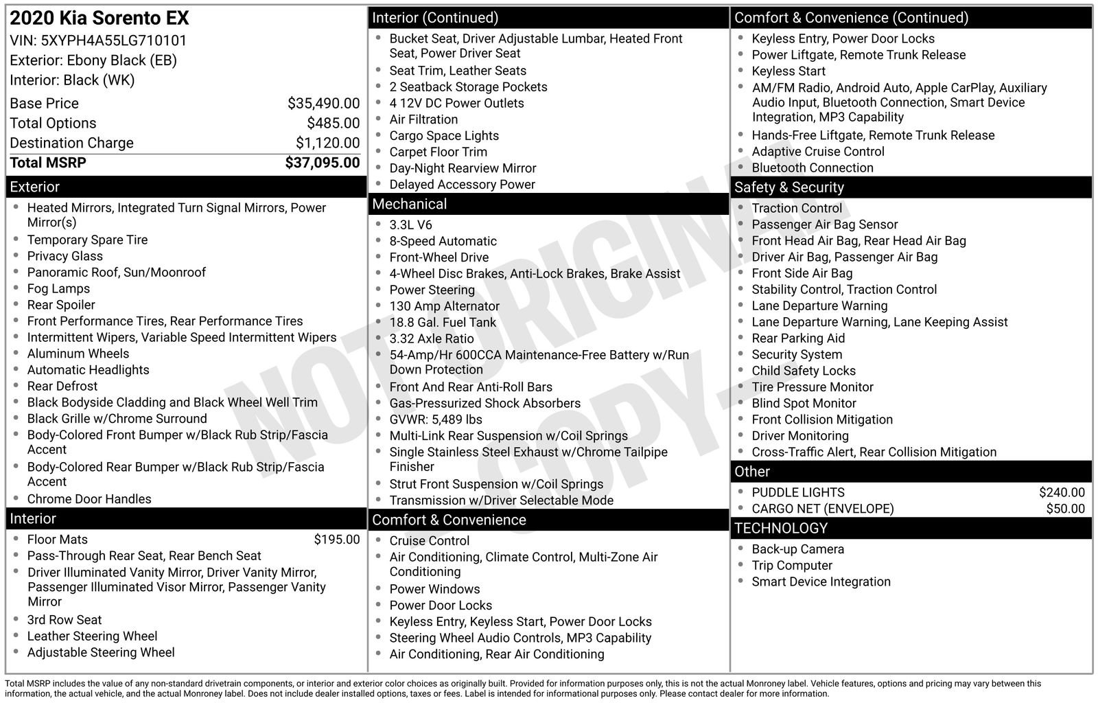 Used 2020 Kia Sorento EX image 38