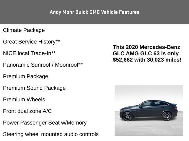 Used 2020 Mercedes-Benz GLC 63 AMG 4MATIC Coupe image 8