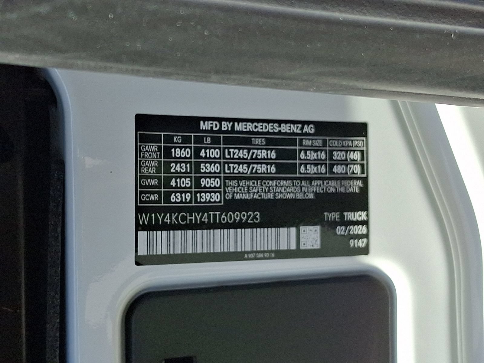 New 2026 Mercedes-Benz Sprinter 2500 image 17