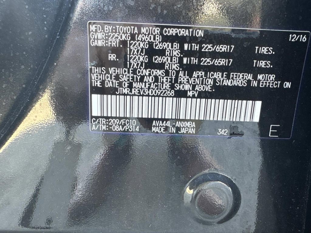 Used 2017 Toyota RAV4 XLE w/ All Weather Liner Package AWD/4WD image 11