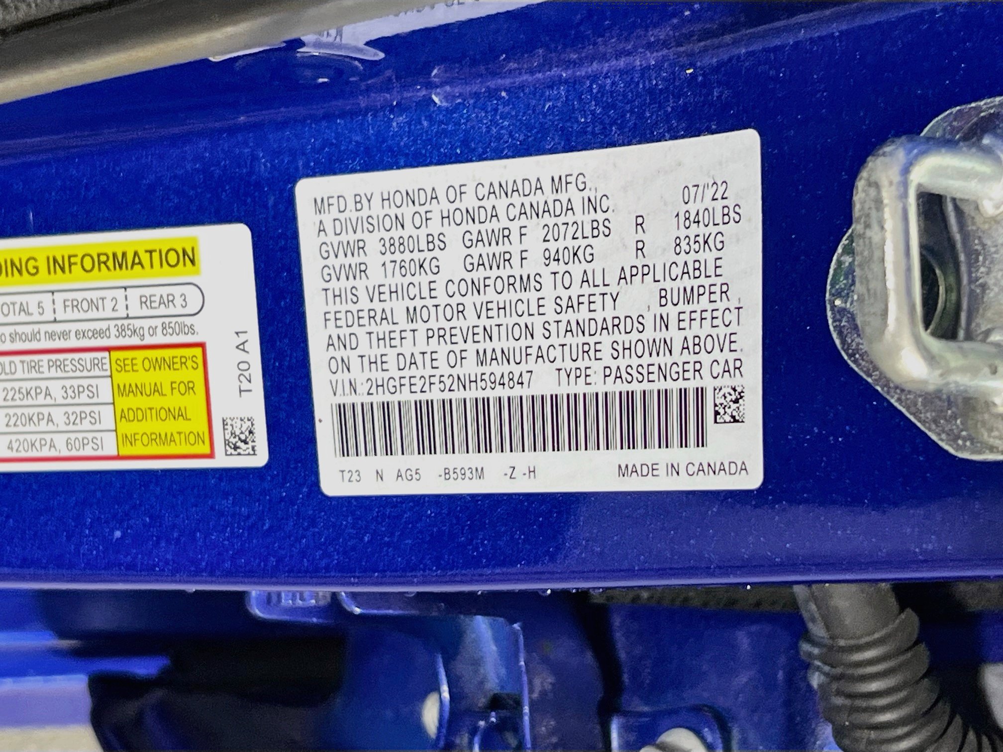 Used 2022 Honda Civic Sport image 29