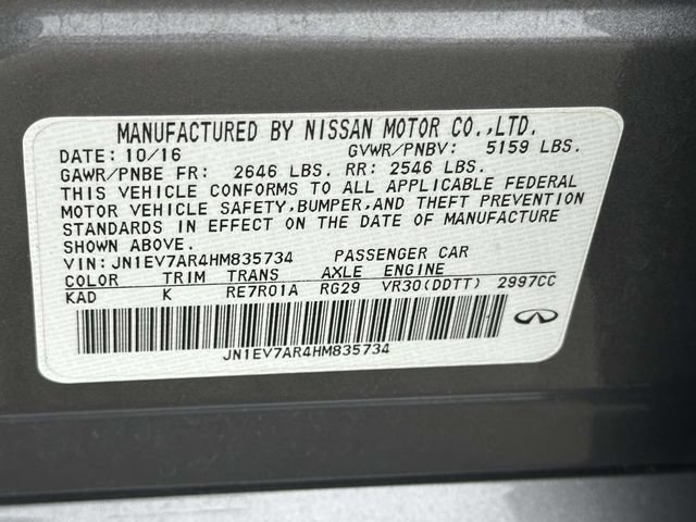 Used 2017 INFINITI Q50 3.0t Premium w/ Driver Assistance Package AWD/4WD image 28