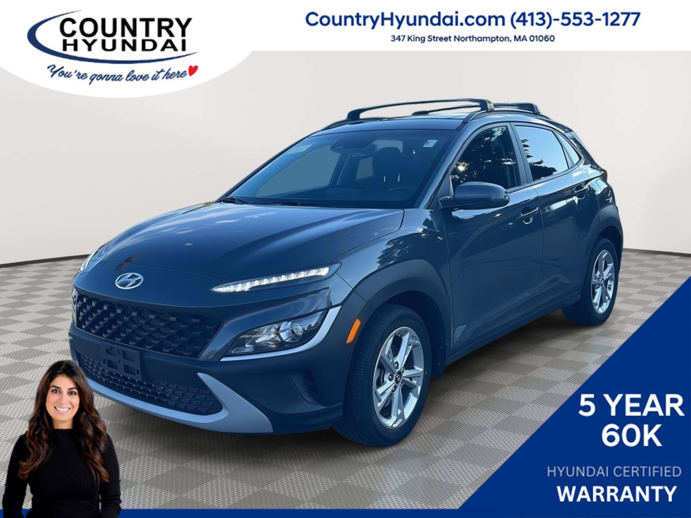 Certified 2023 Hyundai Kona SEL w/ Convenience Package AWD/4WD image 1