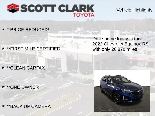 Used 2022 Chevrolet Equinox RS w/ Infotainment Package image 8