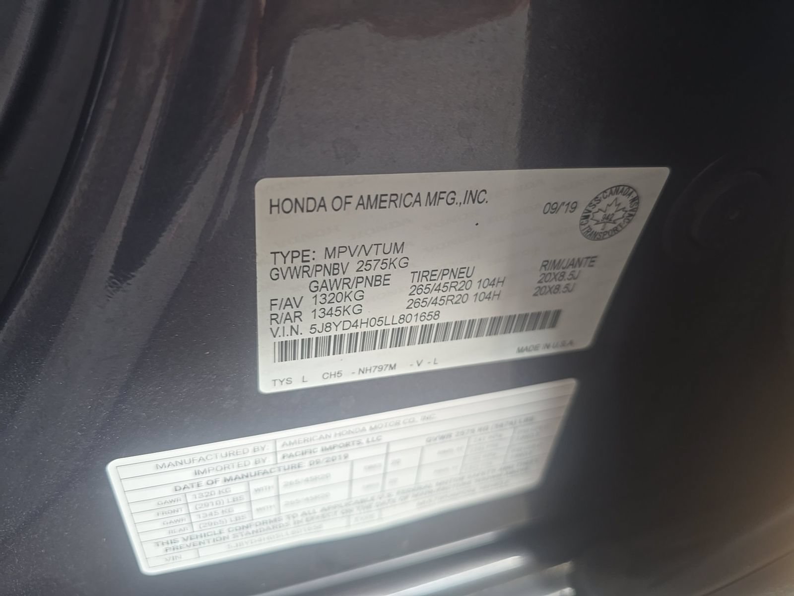 Used 2020 Acura MDX A-Spec AWD/4WD image 16