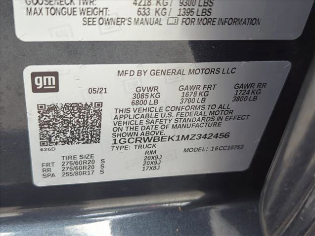 Used 2021 Chevrolet Silverado 1500 Custom image 27