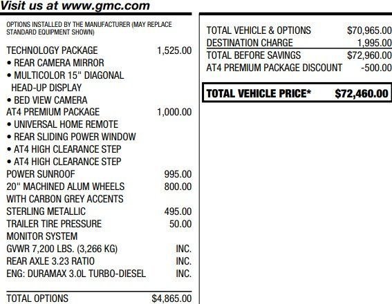 Used 2024 GMC Sierra 1500 AT4 w/ Technology Package image 3