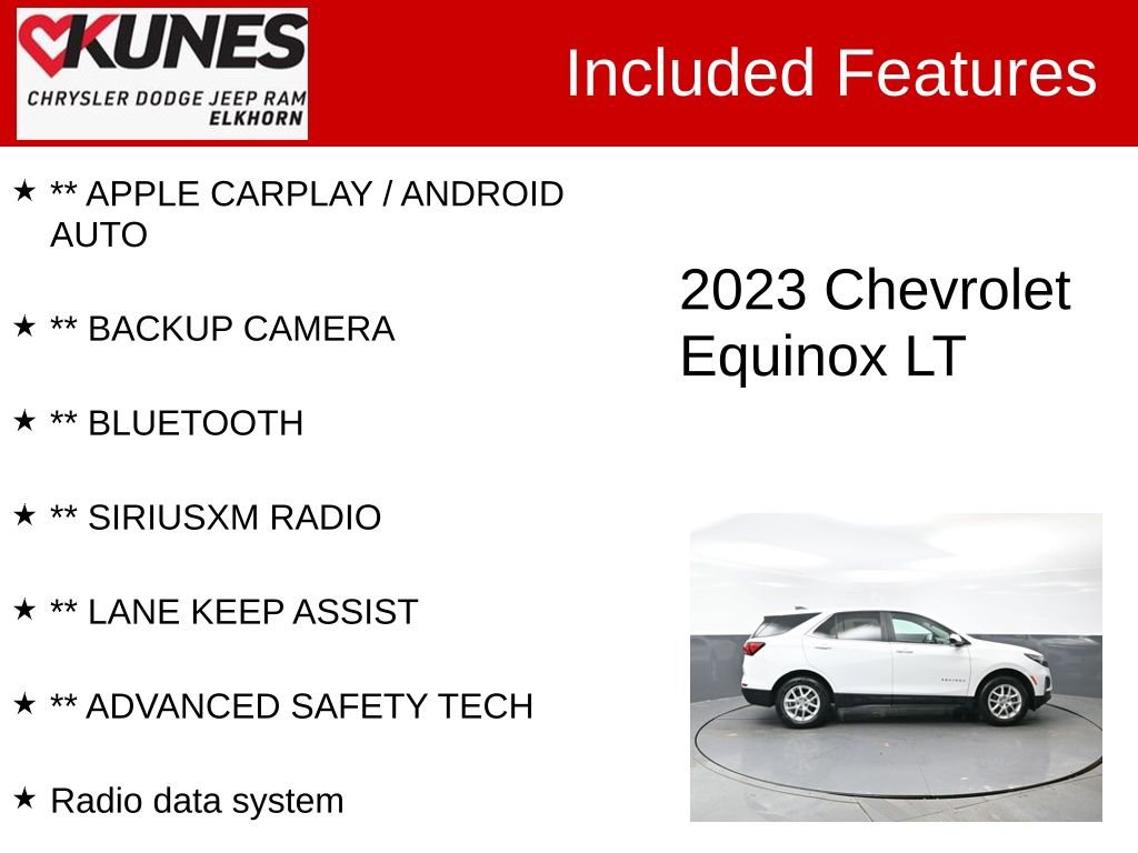 Used 2023 Chevrolet Equinox LT AWD/4WD image 3