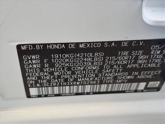 Certified 2024 Honda HR-V LX image 23