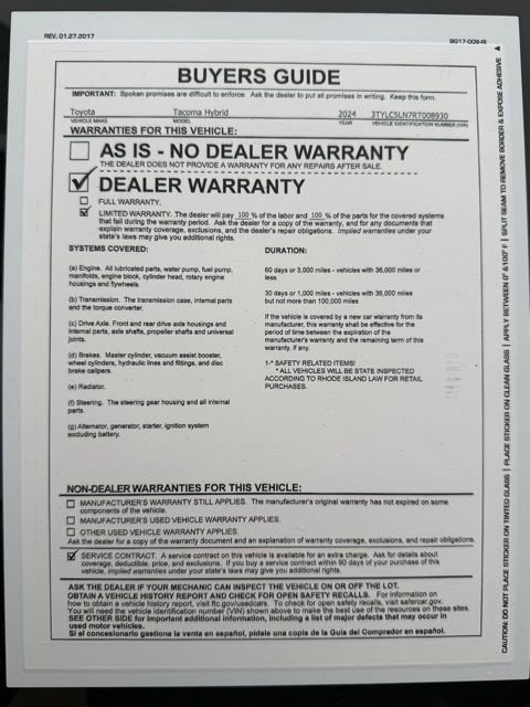 Certified 2024 Toyota Tacoma TRD Off-Road AWD/4WD image 42