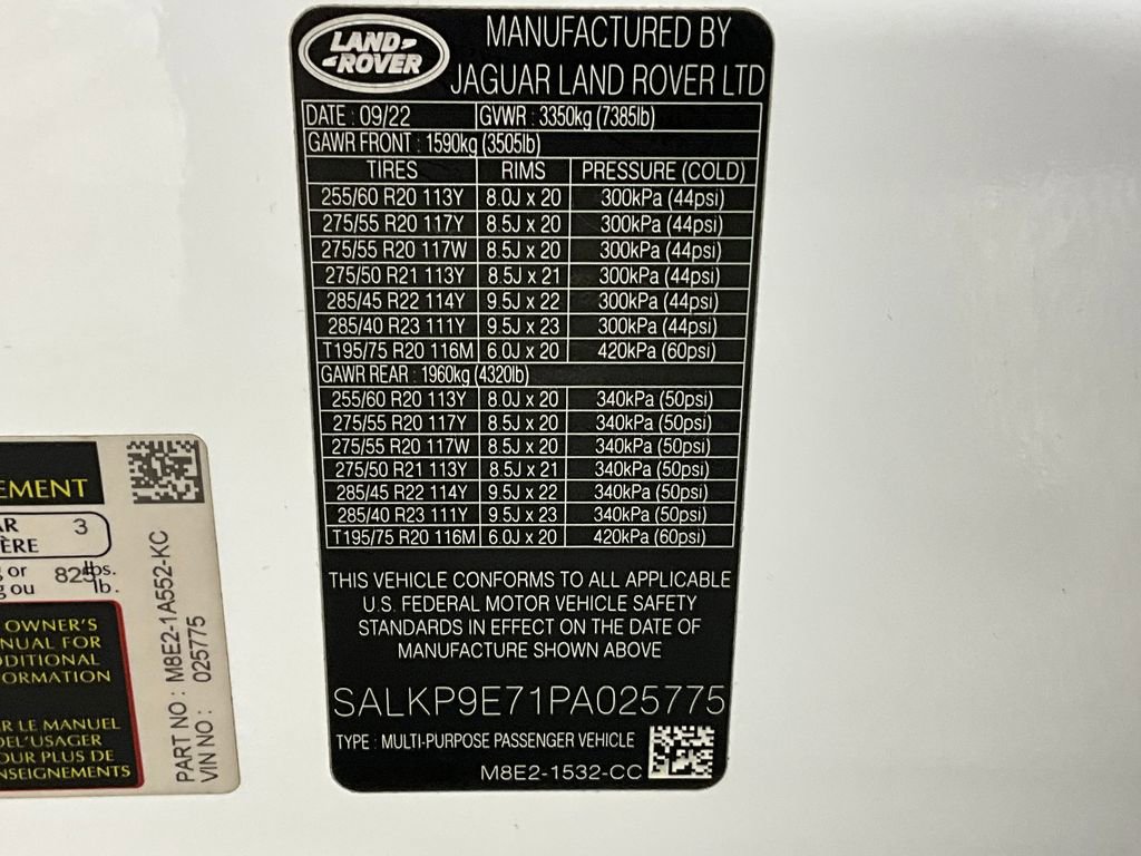 Certified 2023 Land Rover Range Rover SE AWD/4WD image 30