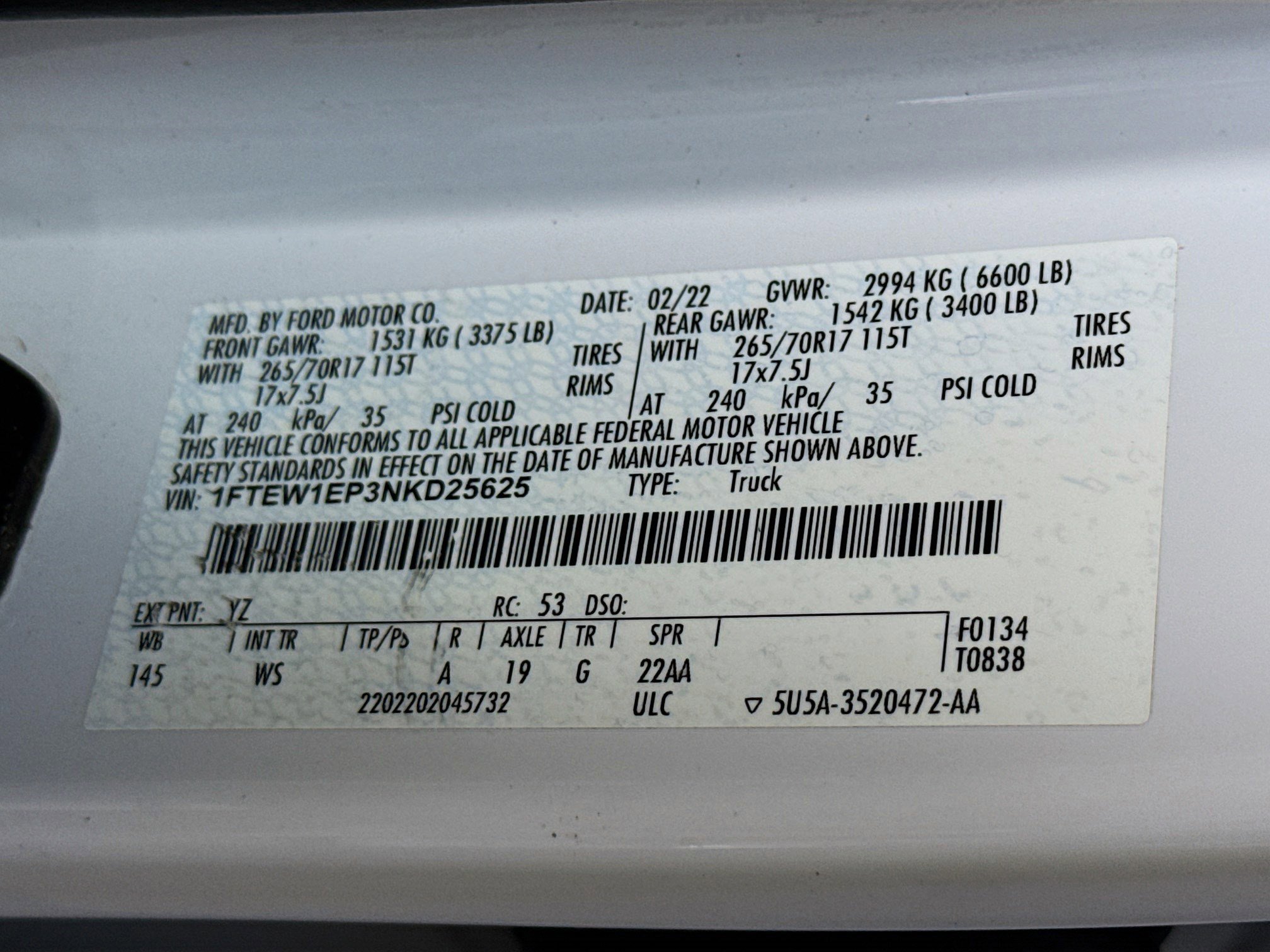 Used 2022 Ford F150 XL w/ Equipment Group 101A High image 38