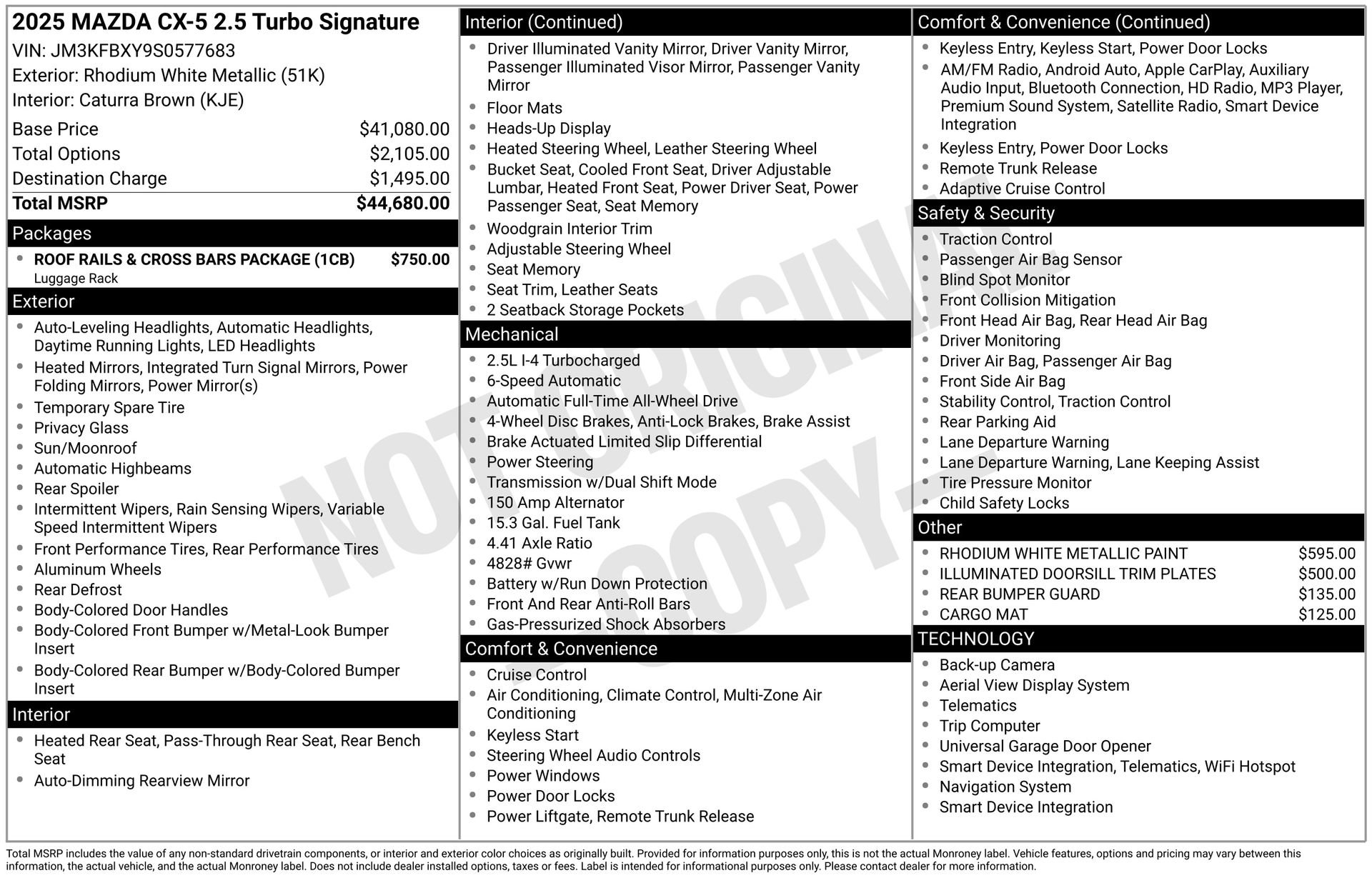 Used 2025 MAZDA CX-5 Signature image 43