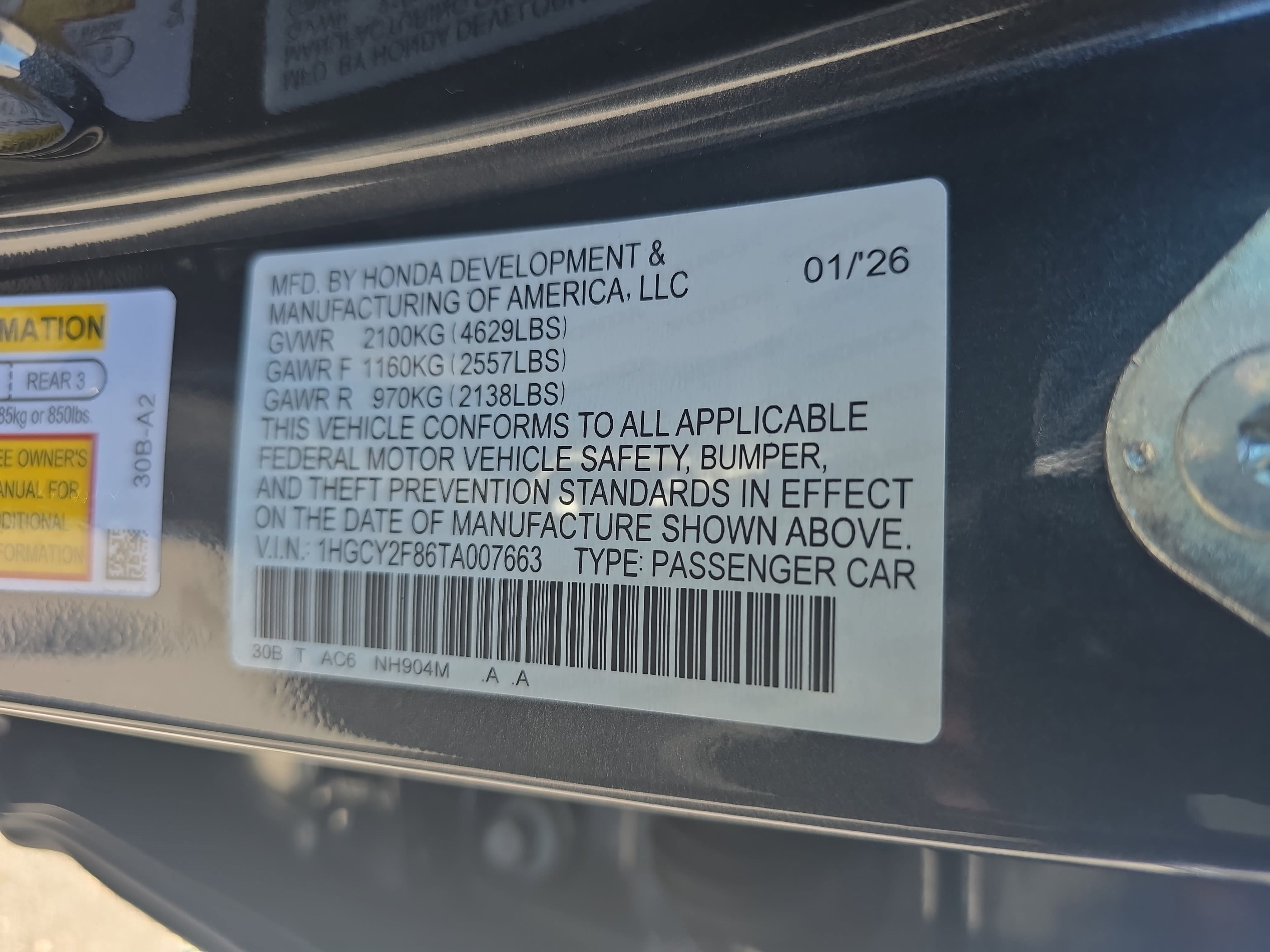New 2026 Honda Accord Touring image 35