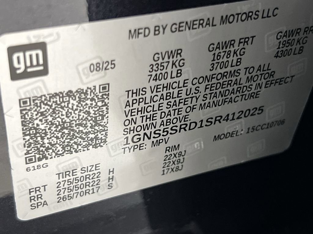 New 2025 Chevrolet Tahoe Premier RWD image 33