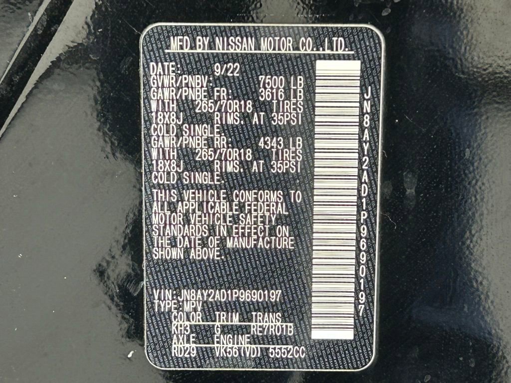 Used 2023 Nissan Armada SV w/ Cargo Package image 39