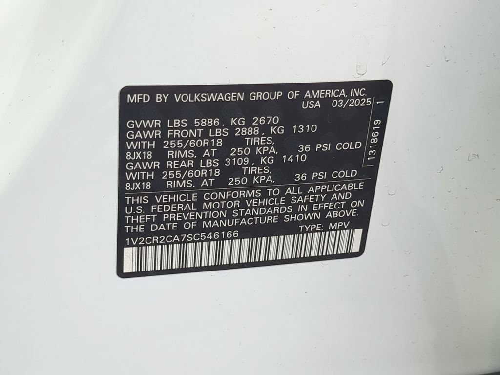 Certified 2025 Volkswagen Atlas Peak Edition SE AWD/4WD image 39