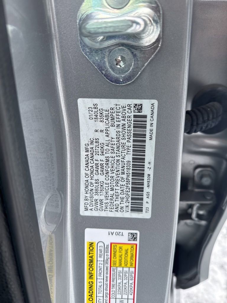 Certified 2023 Honda Civic Sport image 23