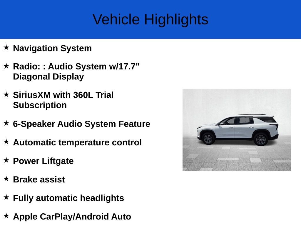 New 2026 Chevrolet Traverse LT image 2