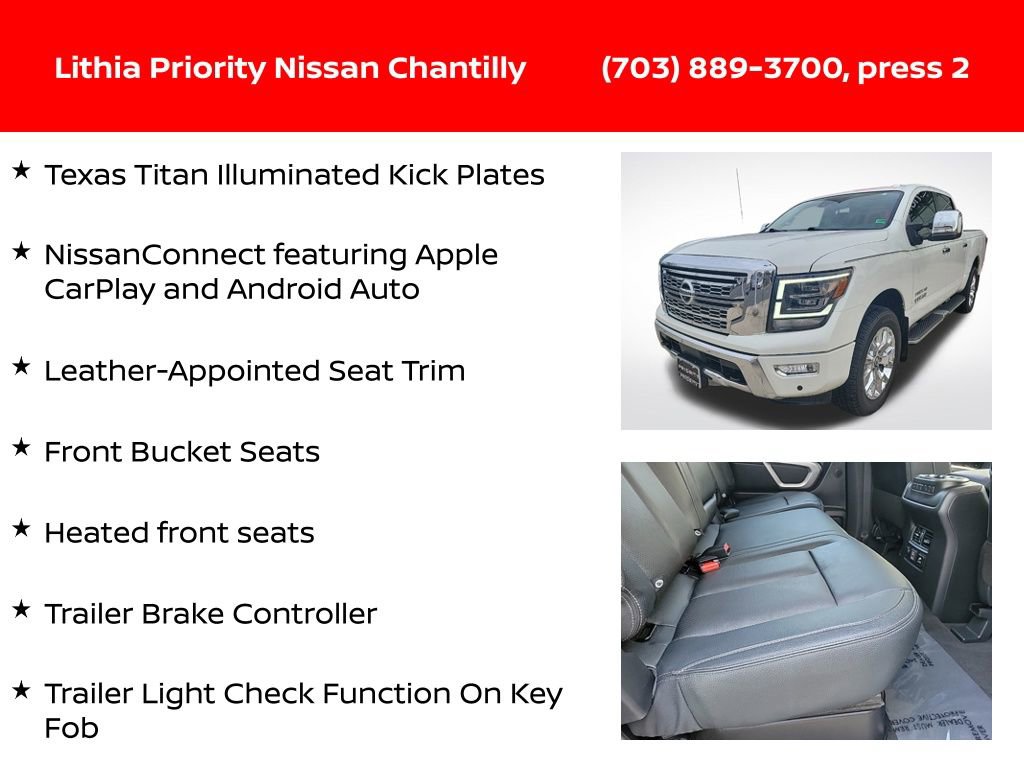 Certified 2021 Nissan Titan SL w/ Moonroof Package image 24