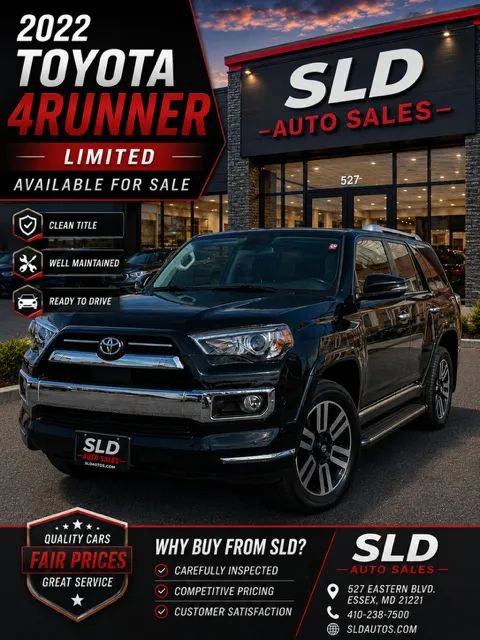 Used 2022 Toyota 4Runner Limited AWD/4WD image 2