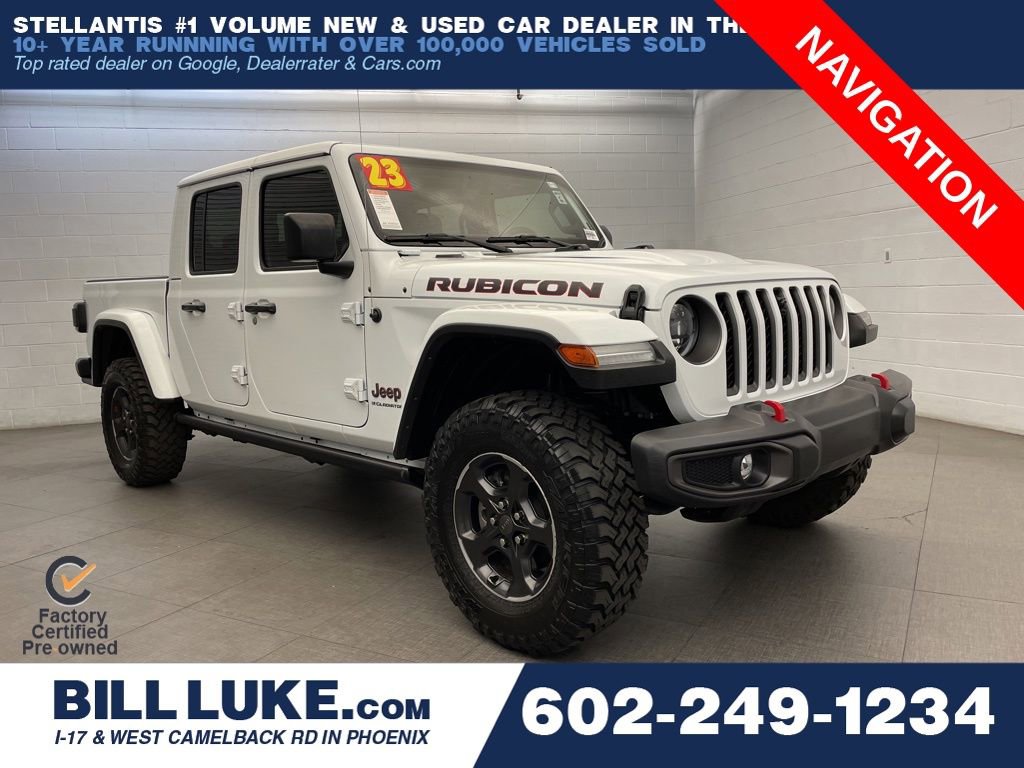 Certified 2023 Jeep Gladiator Rubicon w/ LED Lighting Group