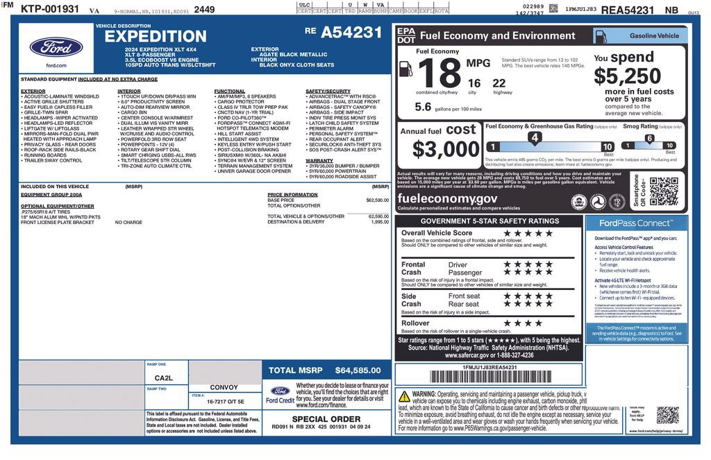 Used 2024 Ford Expedition XLT AWD/4WD image 2