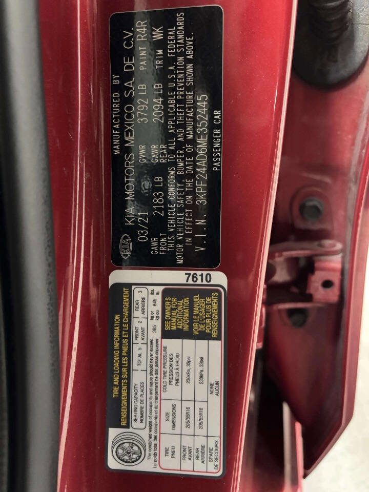 Used 2021 Kia Forte LXS image 44