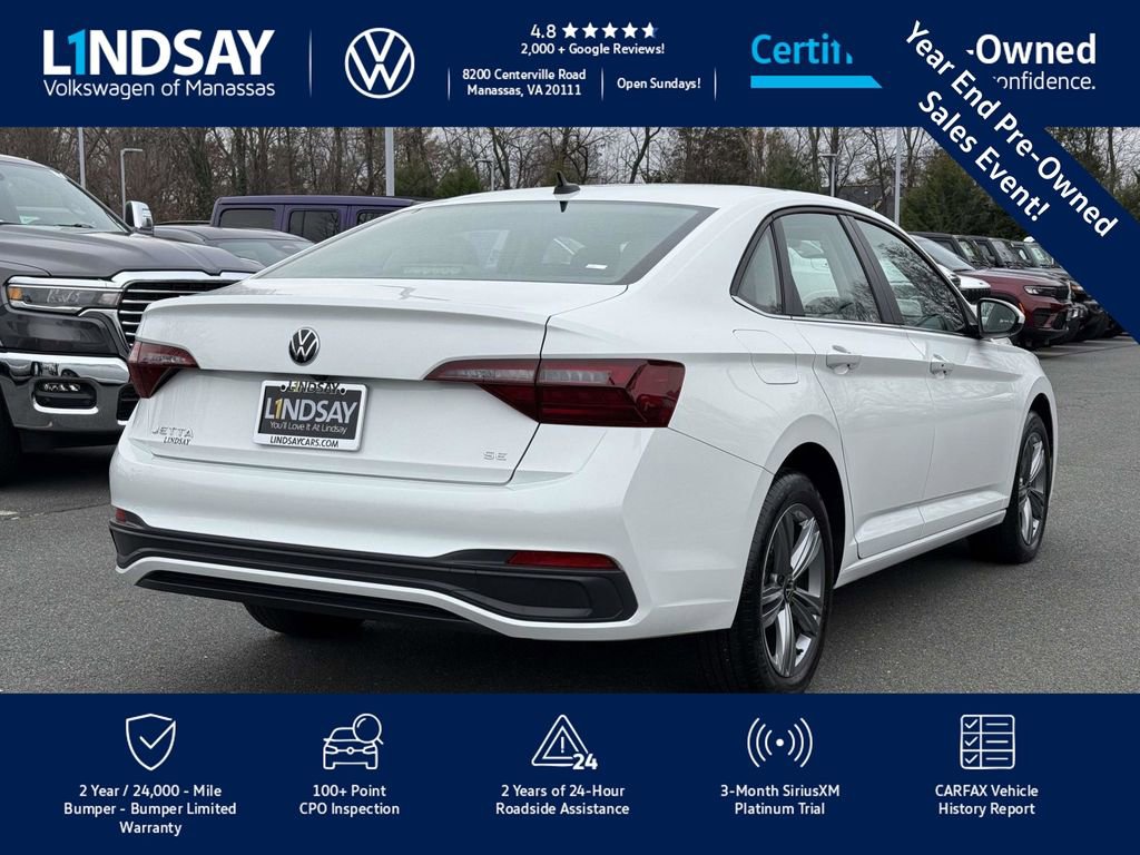Certified 2024 Volkswagen Jetta SE w/ Panoramic Sunroof Package image 3