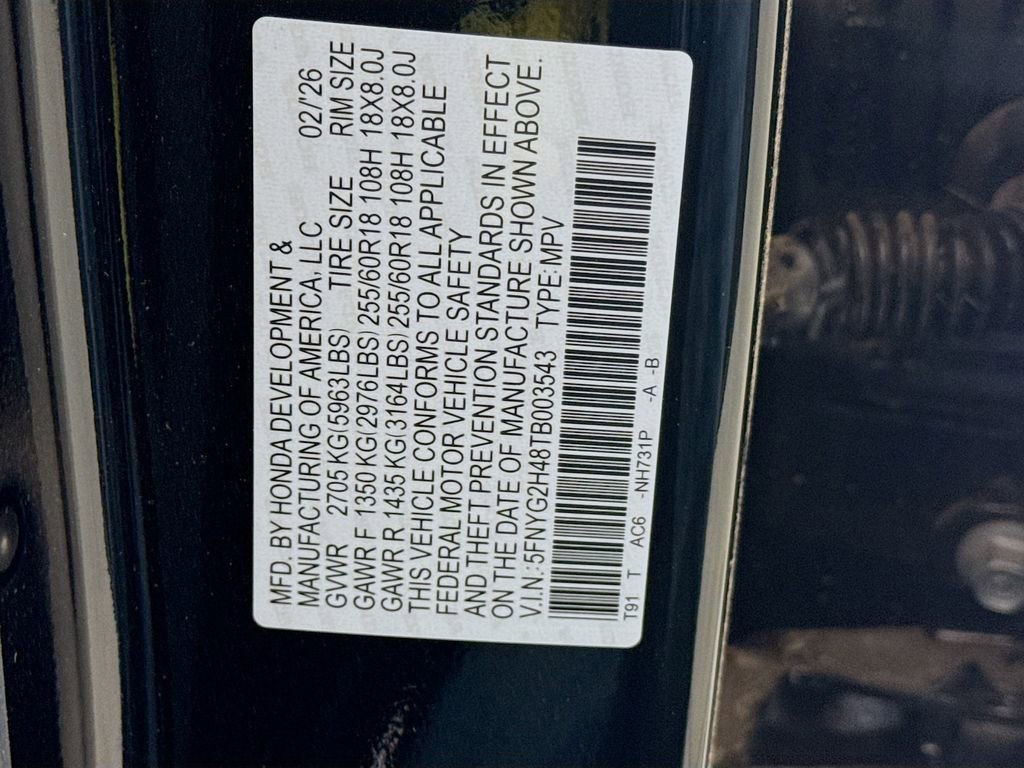 New 2026 Honda Pilot EX-L image 33