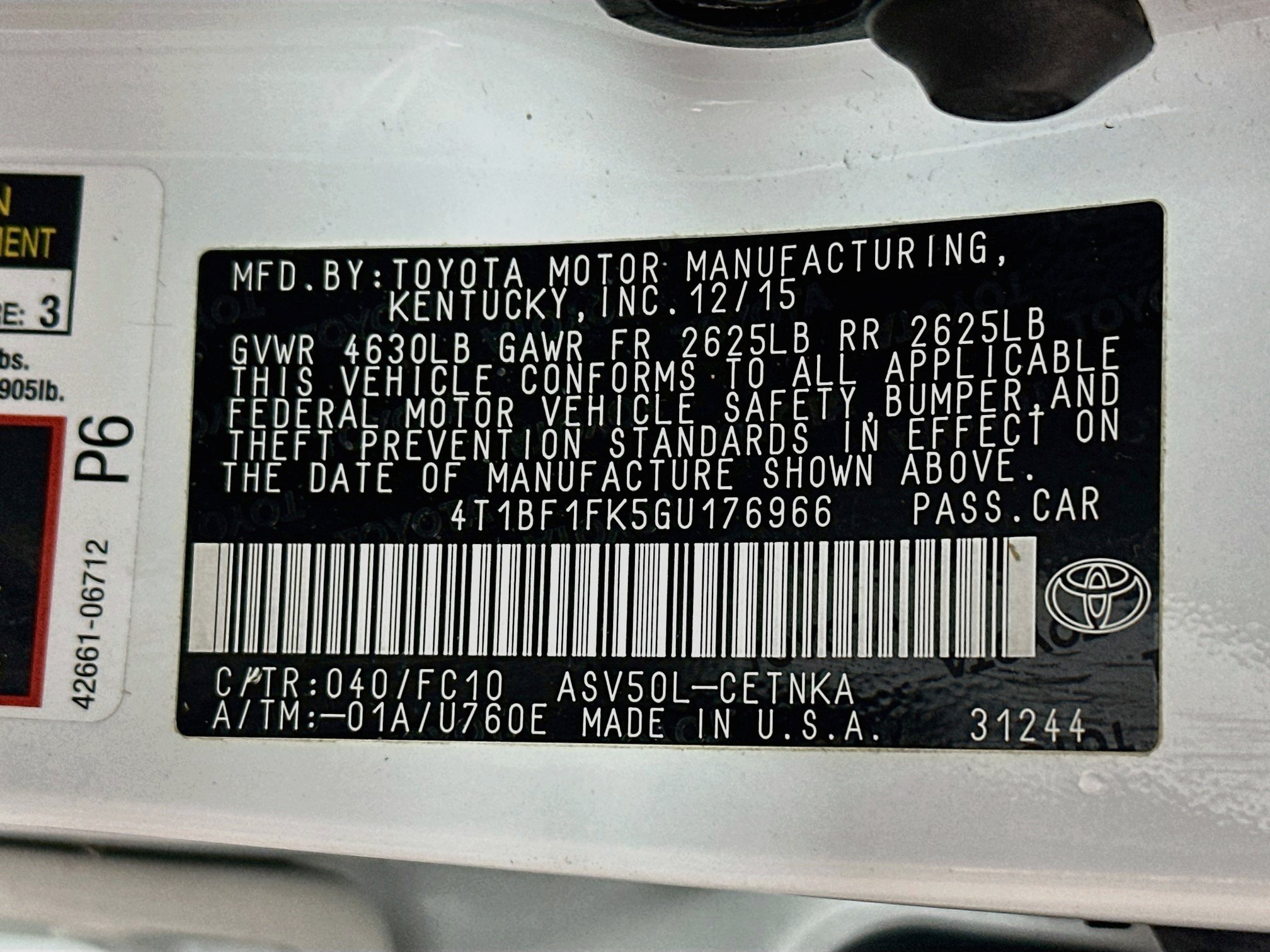 Used 2016 Toyota Camry LE FWD image 29