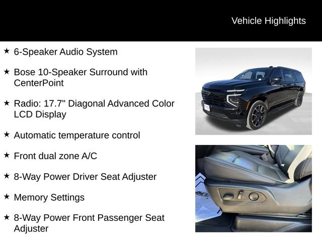 Used 2025 Chevrolet Suburban RST w/ RST Capability Package image 15