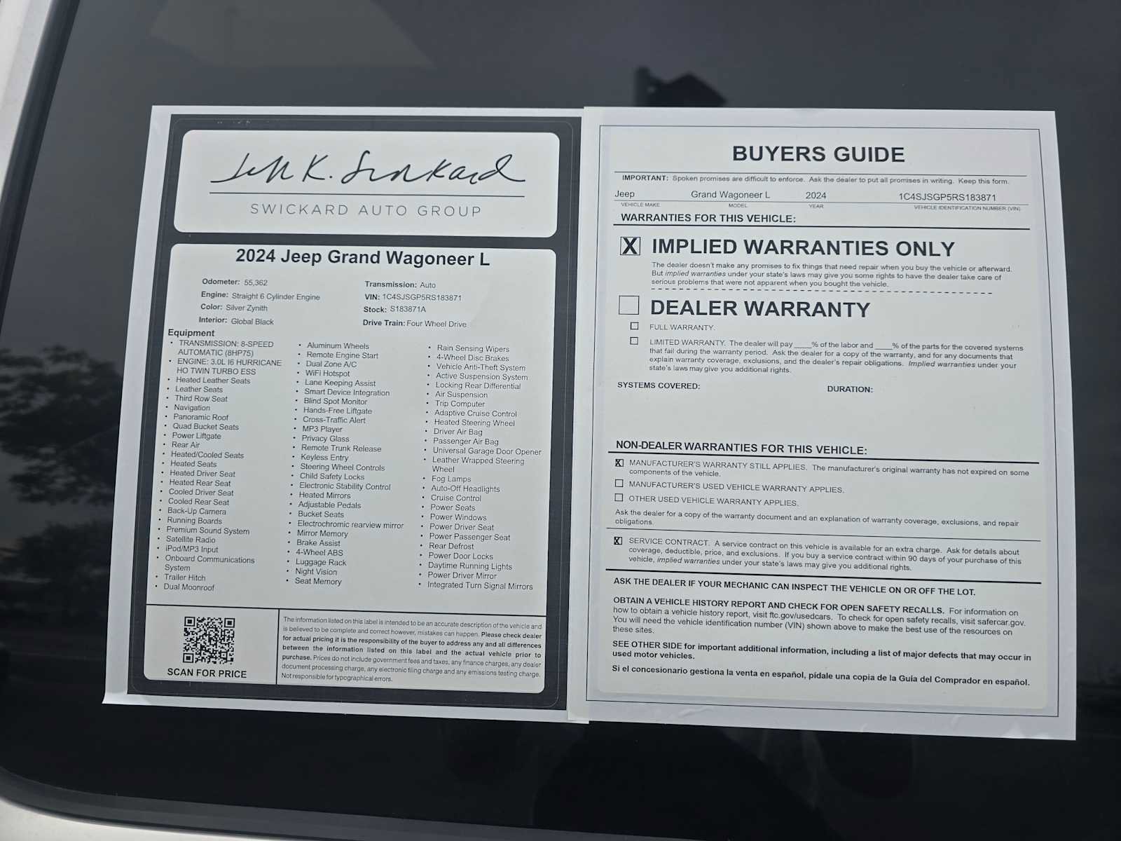 Used 2024 Jeep Grand Wagoneer L Series III image 21