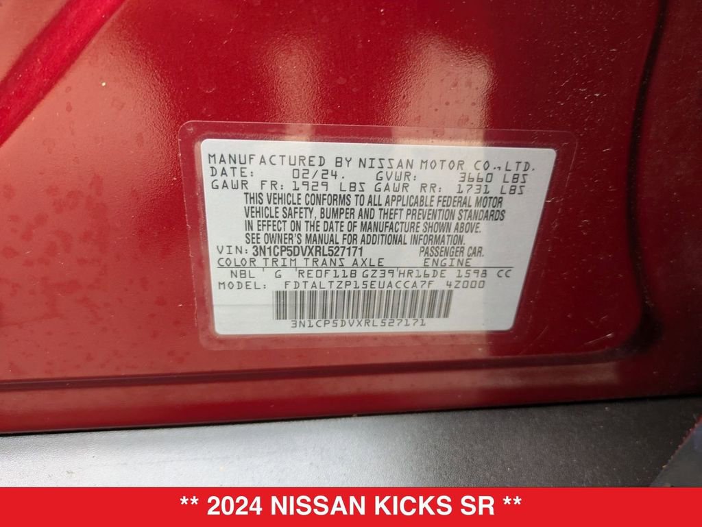 Certified 2024 Nissan Kicks SR w/ SR Premium Package image 40