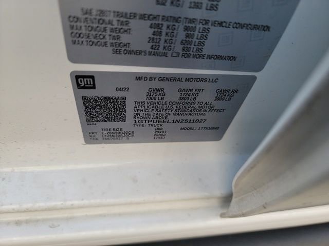 Certified 2022 GMC Sierra 1500 AT4 w/ AT4 Premium Package image 11