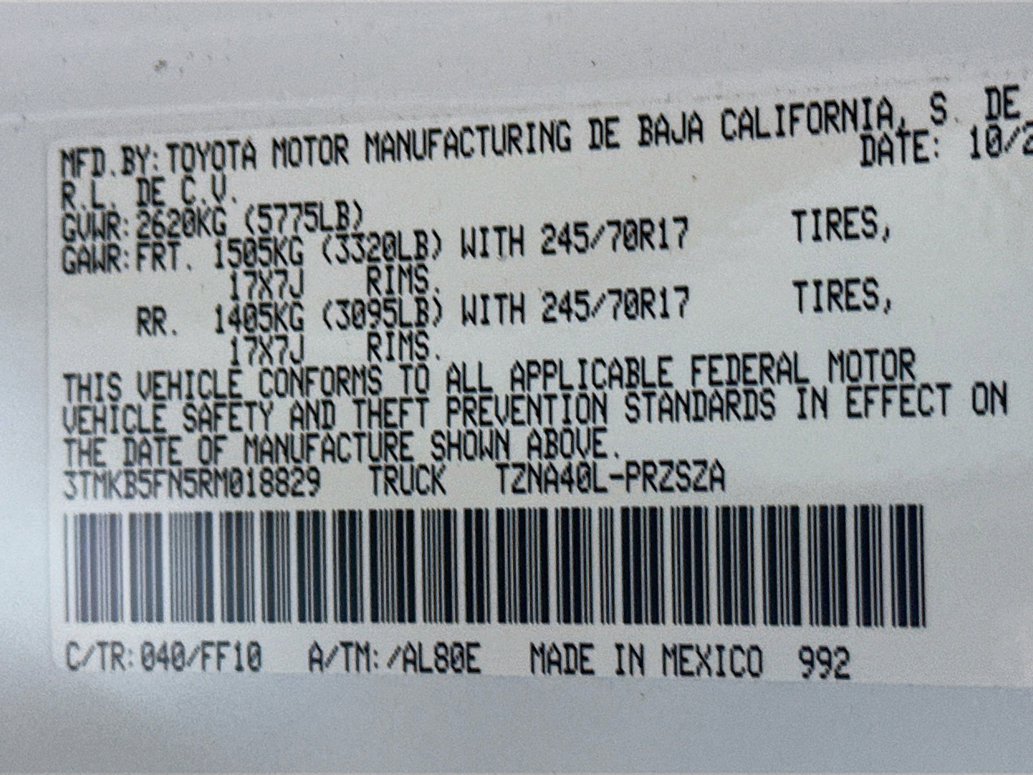 Used 2024 Toyota Tacoma SR5 image 12