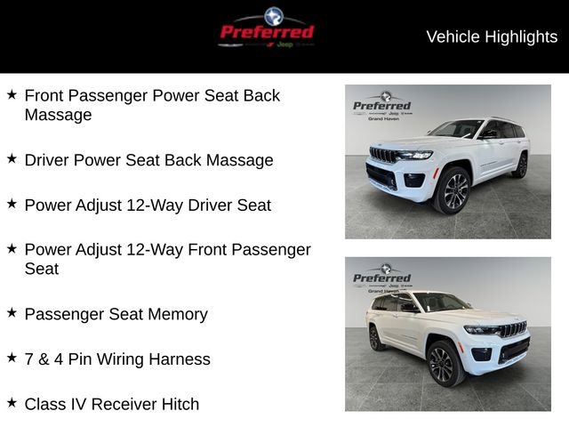 New 2025 Jeep Grand Cherokee L Overland w/ Luxury Tech Group IV image 12