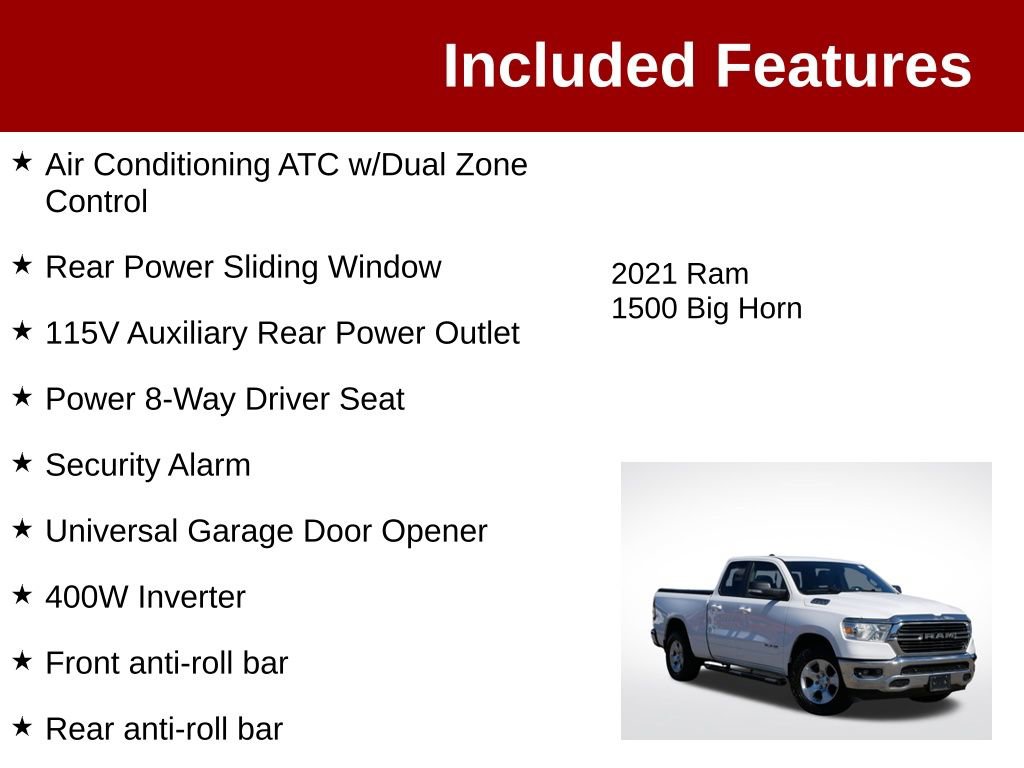 Used 2021 RAM 1500 Big Horn AWD/4WD image 4