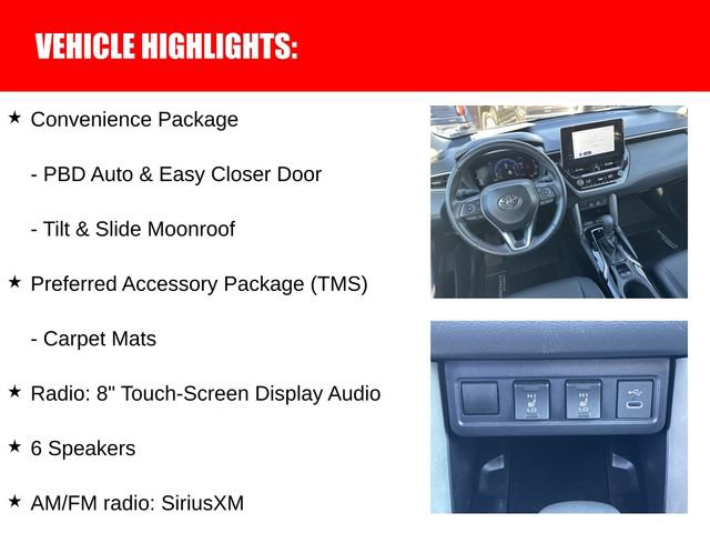 Used 2024 Toyota Corolla Cross XLE w/ Convenience Package image 18