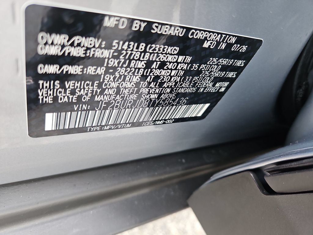 New 2026 Subaru Outback Touring XT AWD/4WD image 25