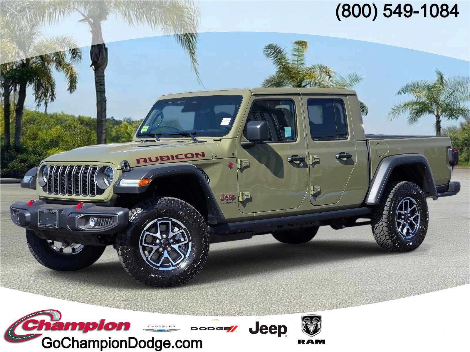 New 2026 Jeep Gladiator Rubicon w/ Steel Power Dome Hood Package