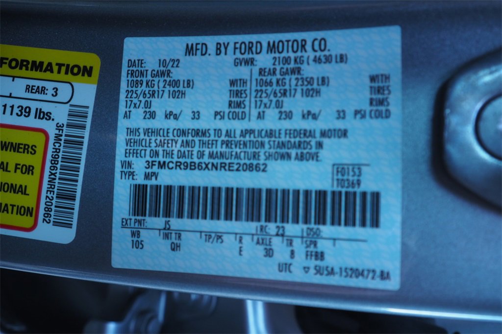 Used 2022 Ford Bronco Sport Big Bend w/ Convenience Package image 30