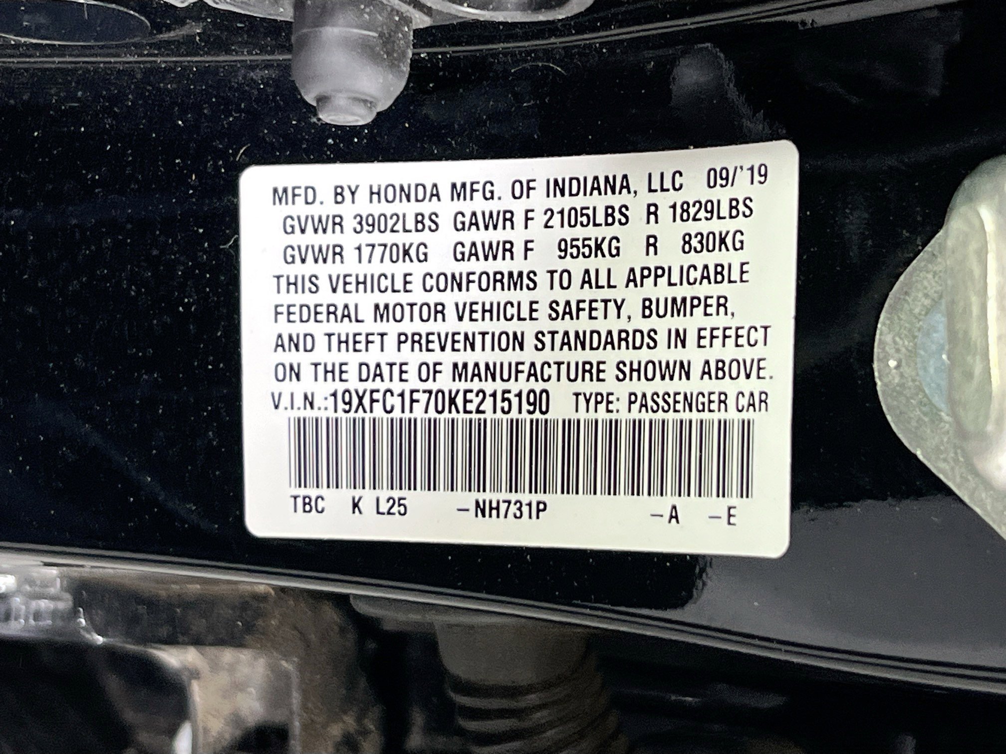 Used 2019 Honda Civic EX-L image 31