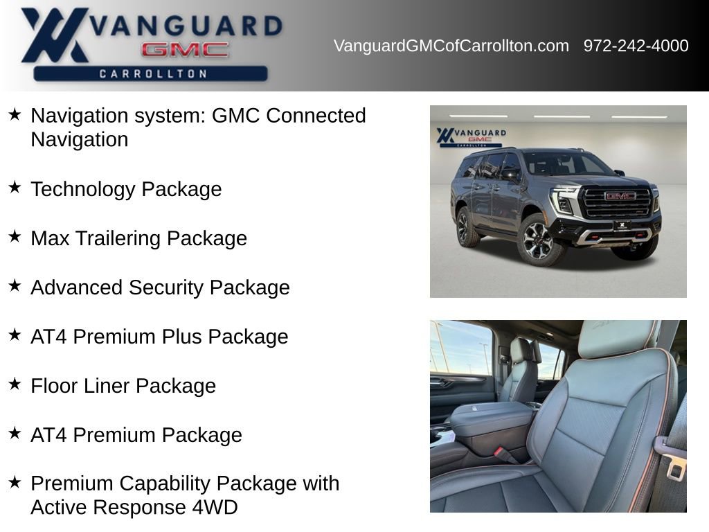 New 2026 GMC Yukon XL AT4 w/ AT4 Premium Plus Package image 6