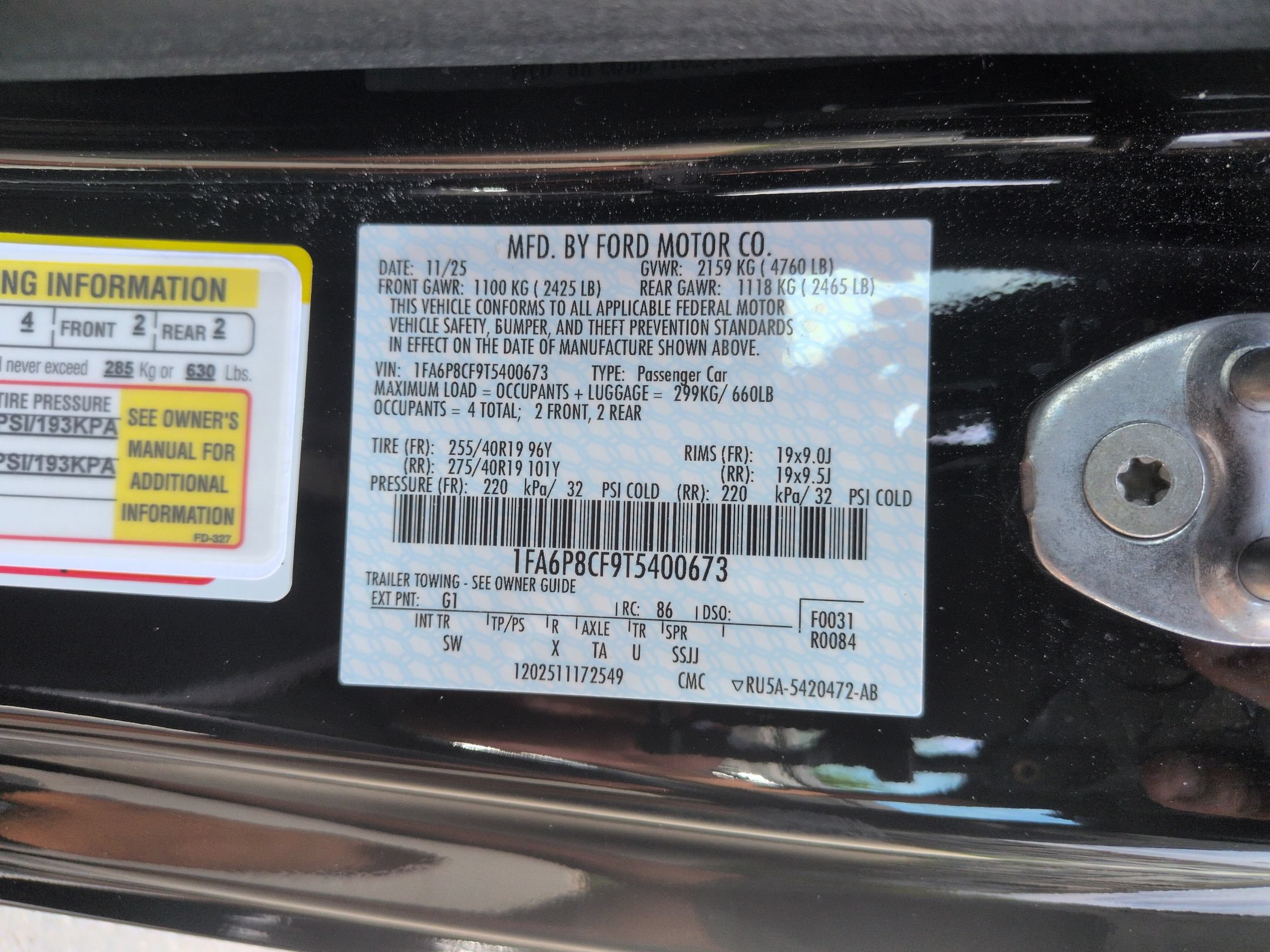 New 2026 Ford Mustang GT Premium w/ GT Performance Package RWD image 36
