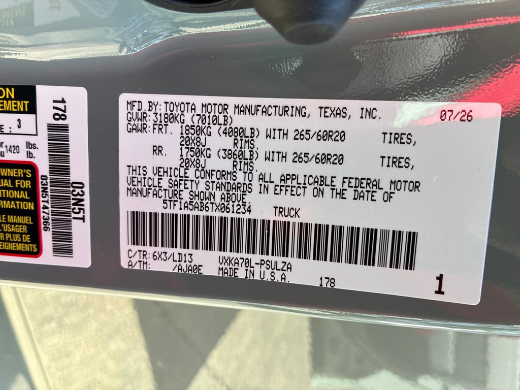New 2026 Toyota Tundra Limited RWD image 53