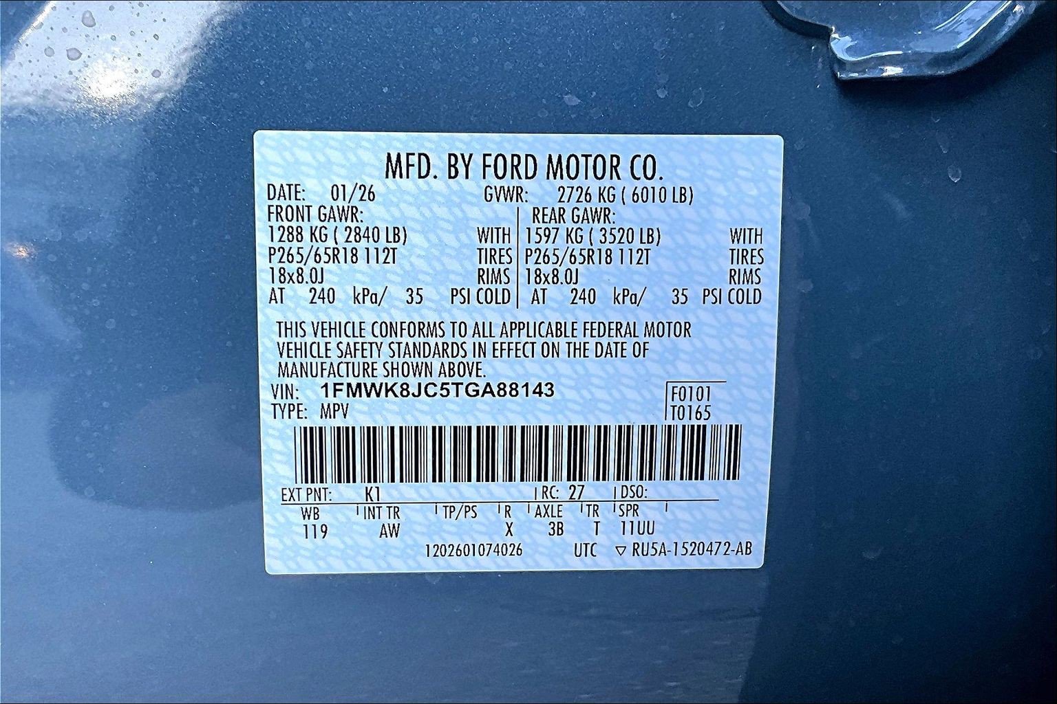 New 2026 Ford Explorer Tremor w/ Tremor Ultimate Package AWD/4WD image 13