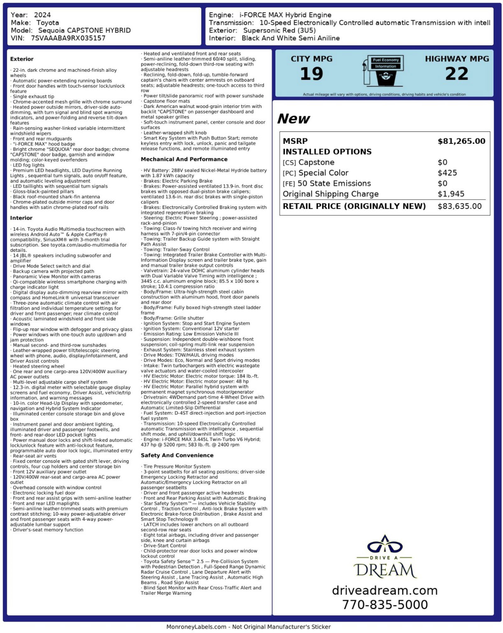 Used 2024 Toyota Sequoia Capstone image 60