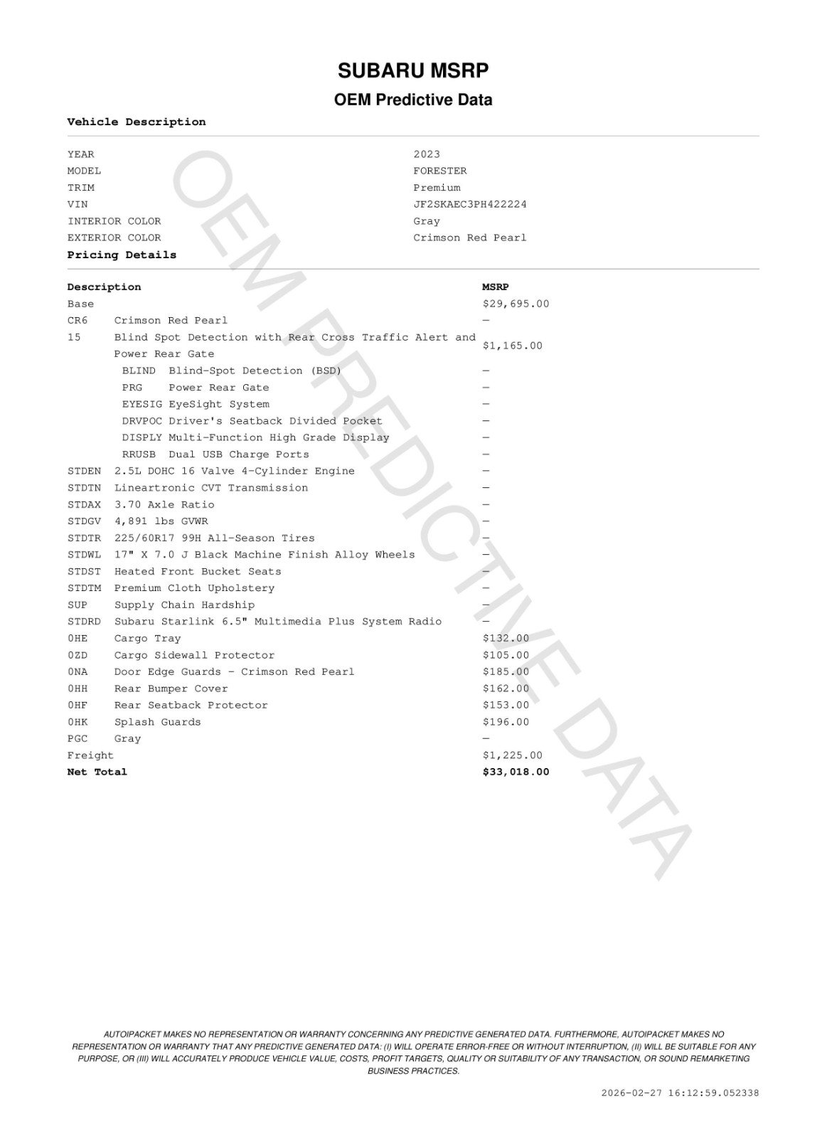 Certified 2023 Subaru Forester Premium image 11